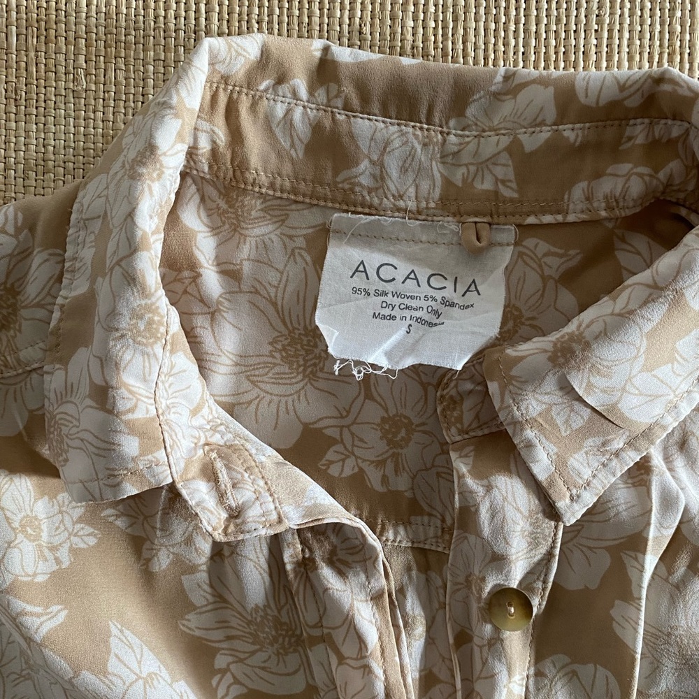acacia swimwear Beige Floral Jumpsuit Romper - Picture 2 of 8